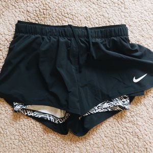 NWOT Nike Mid Rise Running Shorts with Spandex